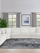 Emberson Upholstered Armless Loveseat Ivory