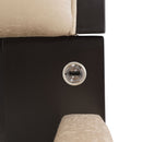 AICO Malibu Crest King Scalloped Panel Bed in Dark Espresso