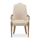 AICO Malibu Crest Arm Chair in Crotch Mahogany (Set of 2)