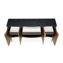 AICO Malibu Crest Sideboard in Crotch Mahogany