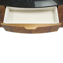 AICO Malibu Crest 9 Drawer Dresser in Crotch Mahogany