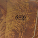 AICO Malibu Crest Vanity Desk in Crotch Mahogany