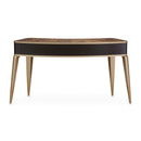 AICO Malibu Crest Vanity Desk in Crotch Mahogany