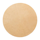 AICO Malibu Crest Round Pedestal Tea Table in Crotch Mahogany