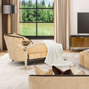 AICO Malibu Crest Chaise in Dark Espresso