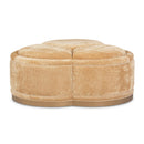 AICO Malibu Crest Clover Cocktail Ottoman in Dark Espresso