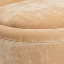 AICO Malibu Crest Clover Cocktail Ottoman in Dark Espresso