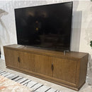 AICO Furniture Portrait TV Console in Sienna Brown image