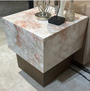 AICO Furniture Portrait End Table in Sienna Brown image