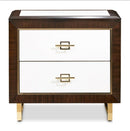 AICO Belmont Place Nightstand in Espresso