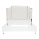 AICO Furniture Palm Gate King Platform Bed in Cloud White