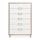 AICO Furniture Palm Gate 6 Drawer Chest in Clay