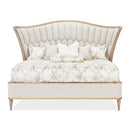 AICO Furniture St.Charles California King Upholstered Bed in Dove Gray