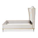 AICO Furniture St.Charles California King Upholstered Bed in Dove Gray