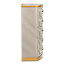 AICO Furniture St.Charles 5 Drawer Highboy Chest in Dove Gray