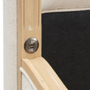 AICO Furniture Camellia Field Queen Upholstered Panel Bed in Caramel