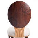 AICO Furniture Camellia Field Side Chair (Set of 2) in Warm Pecan