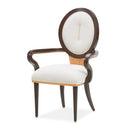 AICO Furniture Camellia Field Arm Chair (Set of 2) in Warm Pecan image