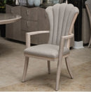 AICO Furniture Fantosini Arm Chair (Set of 2) in Silver Mist image