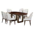 AICO Furniture Houston Assmebled Side Chair (Set of 2) in Walnut