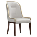 AICO Furniture Houston Assmebled Side Chair (Set of 2) in Walnut image
