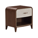 AICO Furniture Houston Small Nightstand in Walnut image