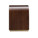 AICO Furniture Houston End Table in Walnut