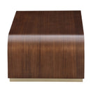 AICO Furniture Houston Cocktail Table in Walnut