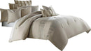 Captiva 9-pc Queen Comforter Set in Neutral