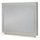 Hollywood Swank Rectangular Dresser Mirror in Crystal Croc
