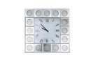 Montreal Square Wall Clock w/Crystal Accents