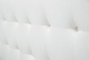 Sky Tower King Upholstered Platform Bed in White Cloud