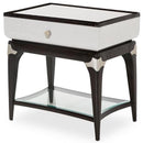 Paris Chic Rectangular End Table/ Nightstand in Espresso