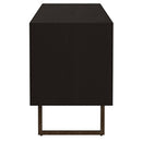 Marsden 2-door Wood 70" TV Stand Charcoal Black