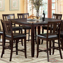 Edgewood II Espresso Square Counter Ht. Table
