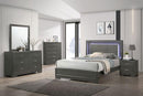 ALISON Cal.King, E.King, Full, Queen Bed, Dark Walnut
