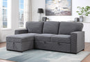 U0203 LIGHT GREY PULL OUT SOFA BED