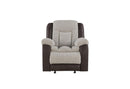 U4377 GREY/BROWN GLIDER RECLINER