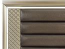 Loudon Queen Platform with Storage Bed in Champagne Metallic 1515-1*