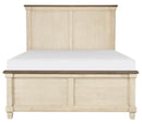 Weaver King Panel Bed in Antique White 1626K-1EK*