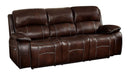 Mahala Double Reclining Sofa in Brown 8200BRW-3PW