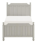 Wellsummer Twin Panel Bed in Gray 1803GYT-1*
