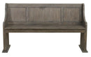 Toulon Bench with Curved Arms in Dark Pewter 5438-14A