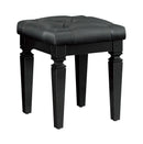 Allura Vanity Stool in Black 1916BK-14