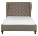 Vermillion Queen Upholstered Panel Bed in Gray 5442-1*