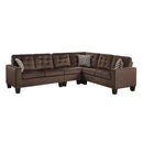 Lantana 2-Piece Reversible Sectional in Chocolate 9957CH*SC
