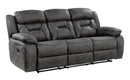 Madrona Hill Double Reclining Sofa in Gray 9989GY-3