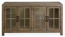 Magnussen Furniture Tinley Park Buffet Curio Cabinet in Dove Tail Grey