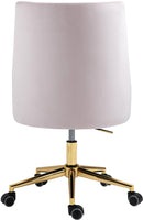 Karina Pink Velvet Office Chair