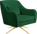 Paloma Green Velvet Accent Chair